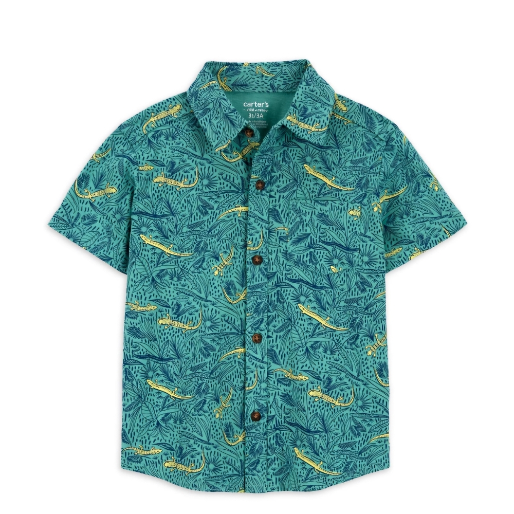 Carter's Child of Mine Toddler Boy Button Up Shirt 18 mos, 2T, 3T, 4T,